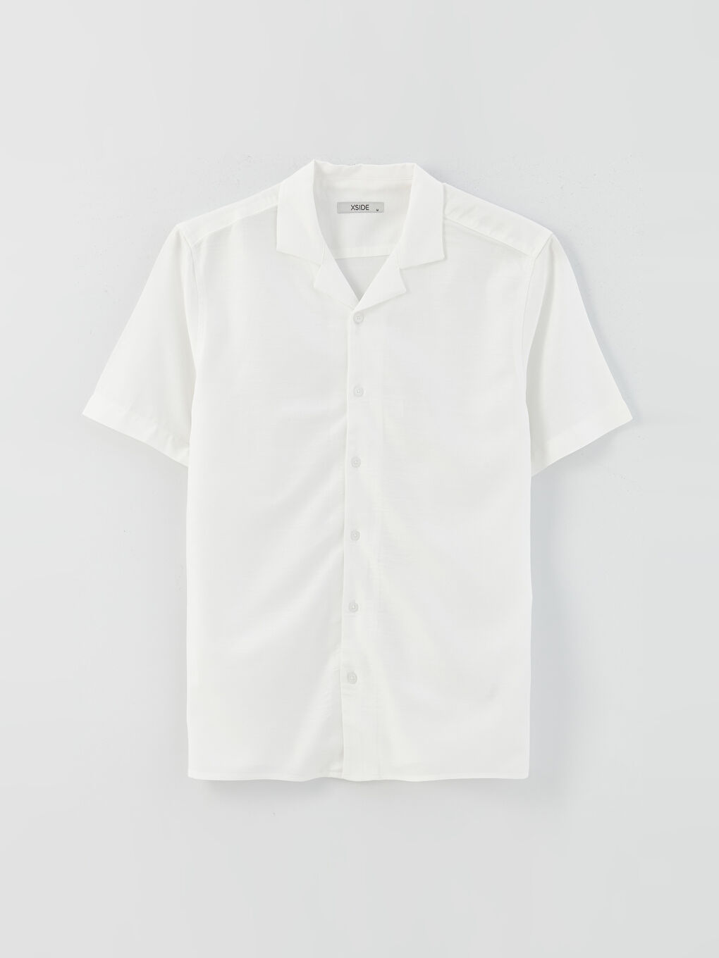 Regular Fit Short Sleeve Poplin Men's Shirt-5