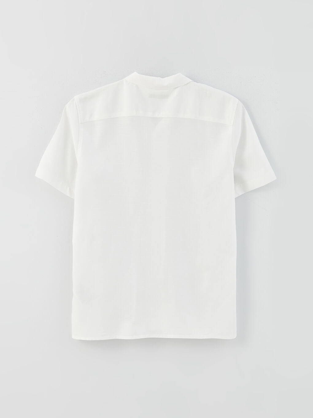 Regular Fit Short Sleeve Poplin Men's Shirt-6