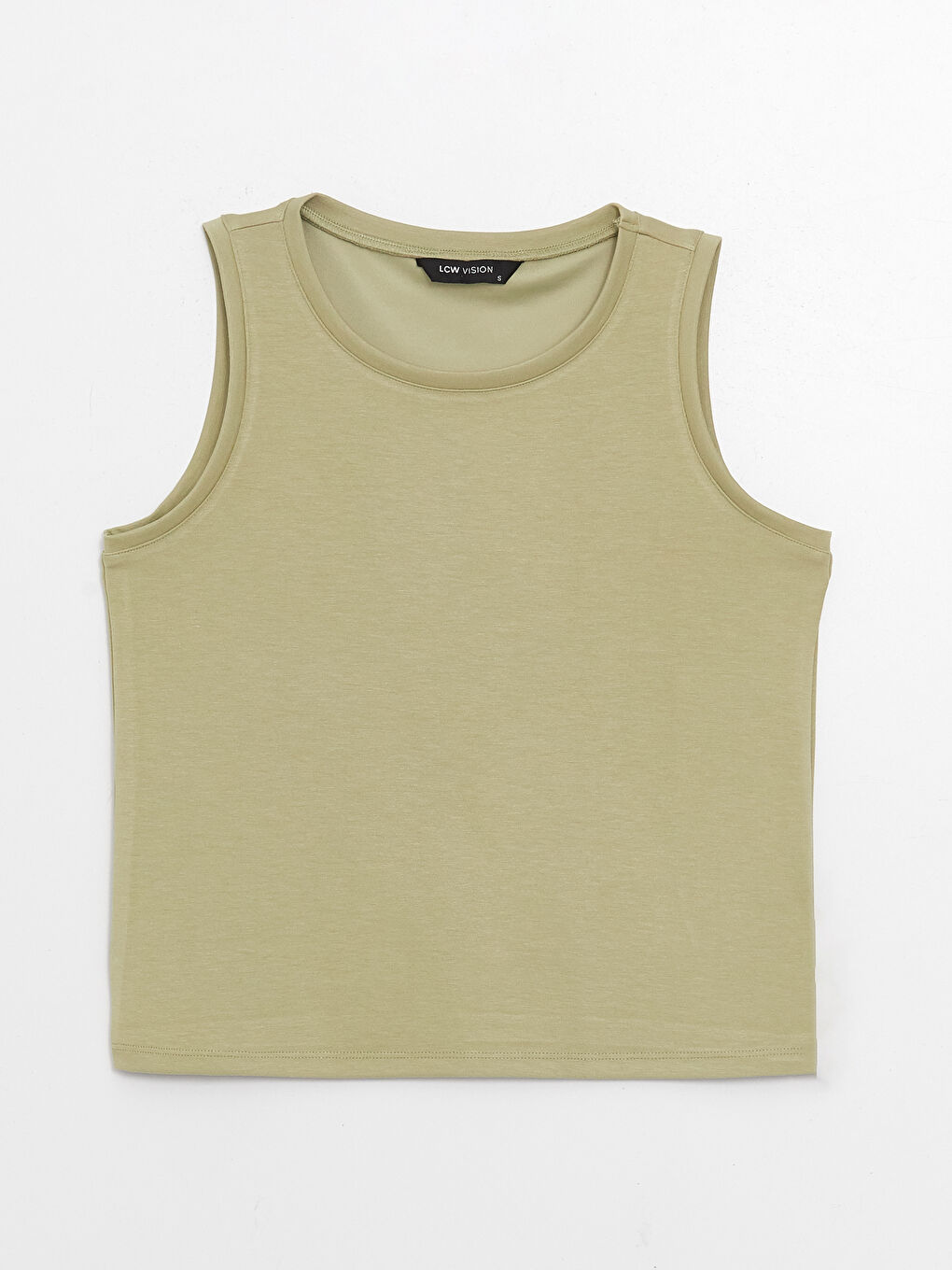 Women's Crew Neck Plain Tank Top -S3HB96Z8-V5B