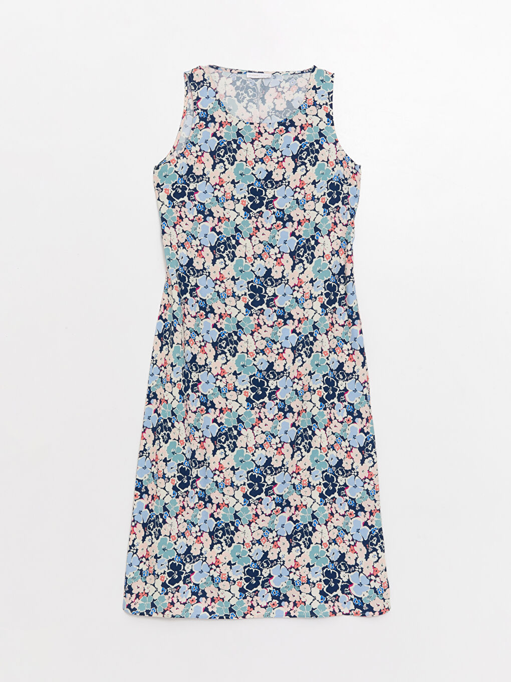 LCWAIKIKI Classic Robe Femme Évasée à Col Rond et Motif Floral -S3HB98Z8-F9C