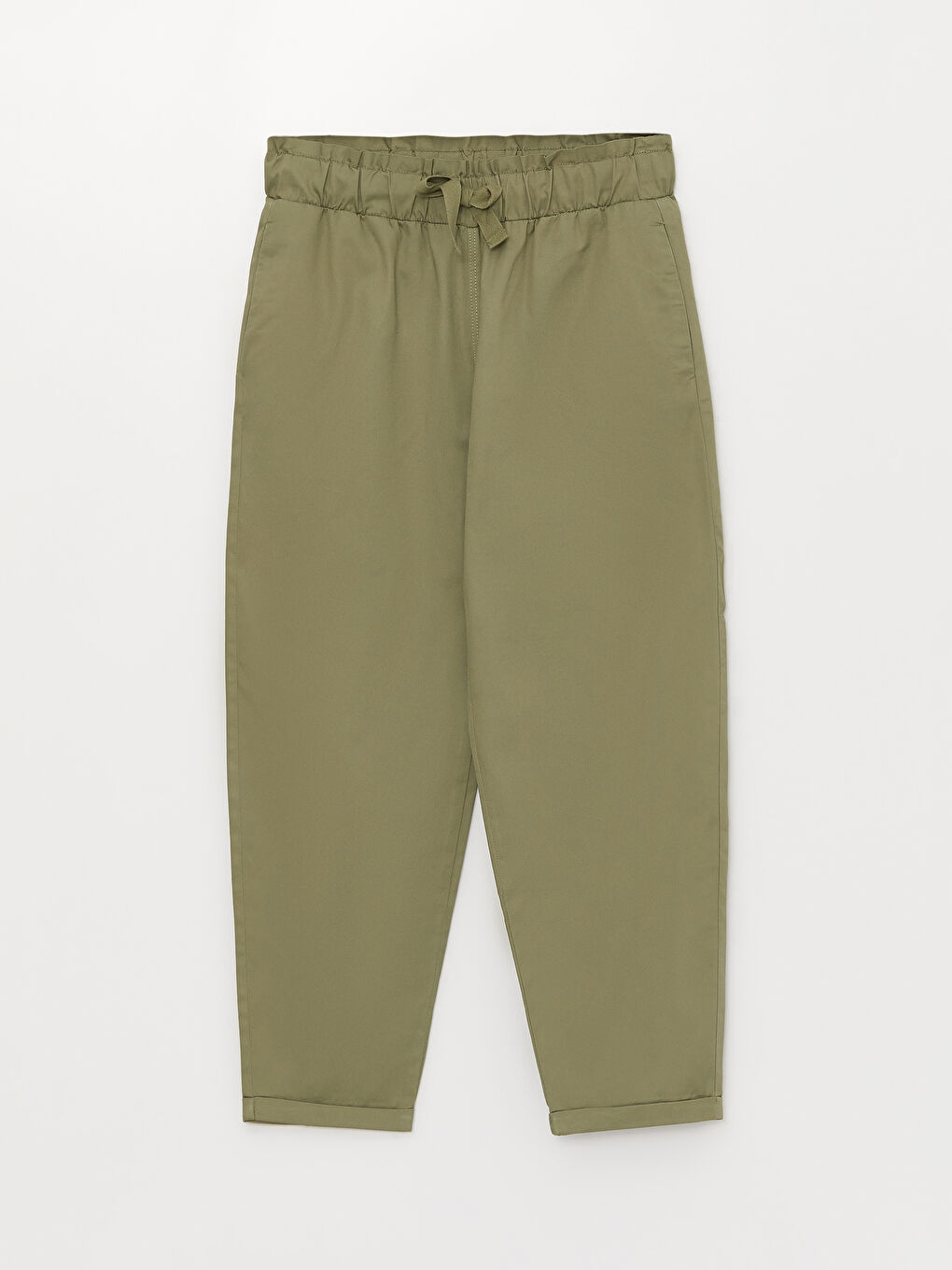 Locker sitzende schlichte Twill-Hose für Damen-6