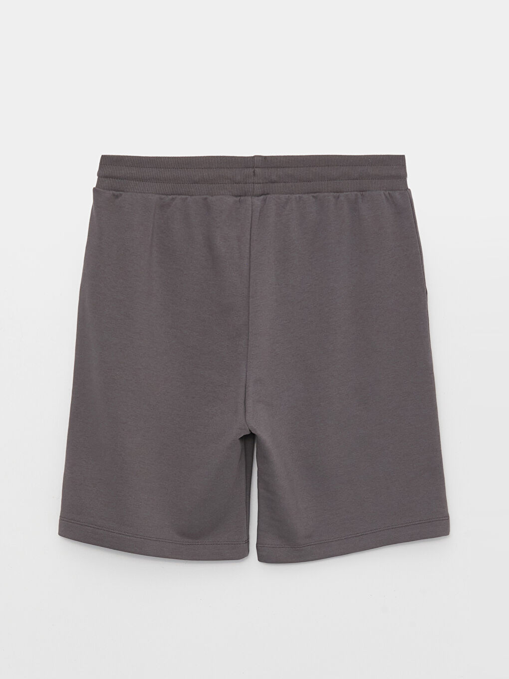 Antrasit Standart Kalıp Beli Bağlama Detaylı Erkek Şort-6