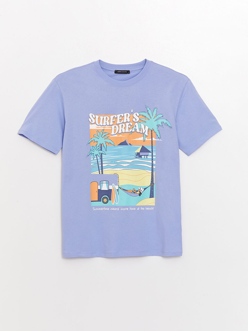 Crew Neck Printed Short Sleeve Oversize Women's T-Shirt-5