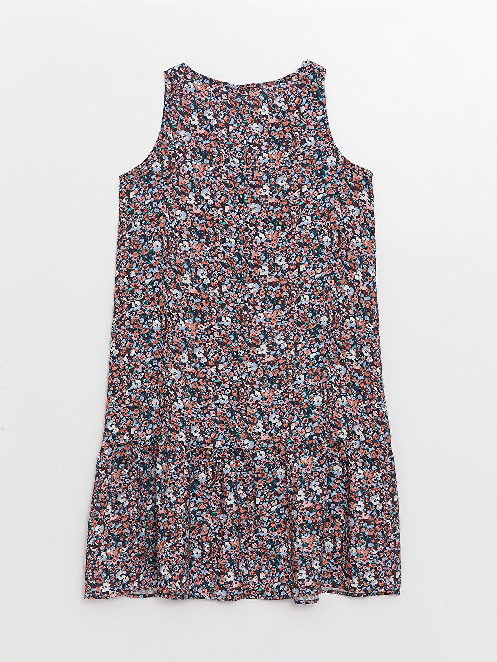 Rochie Florală Croială A Guler Rotund pentru Femei-6