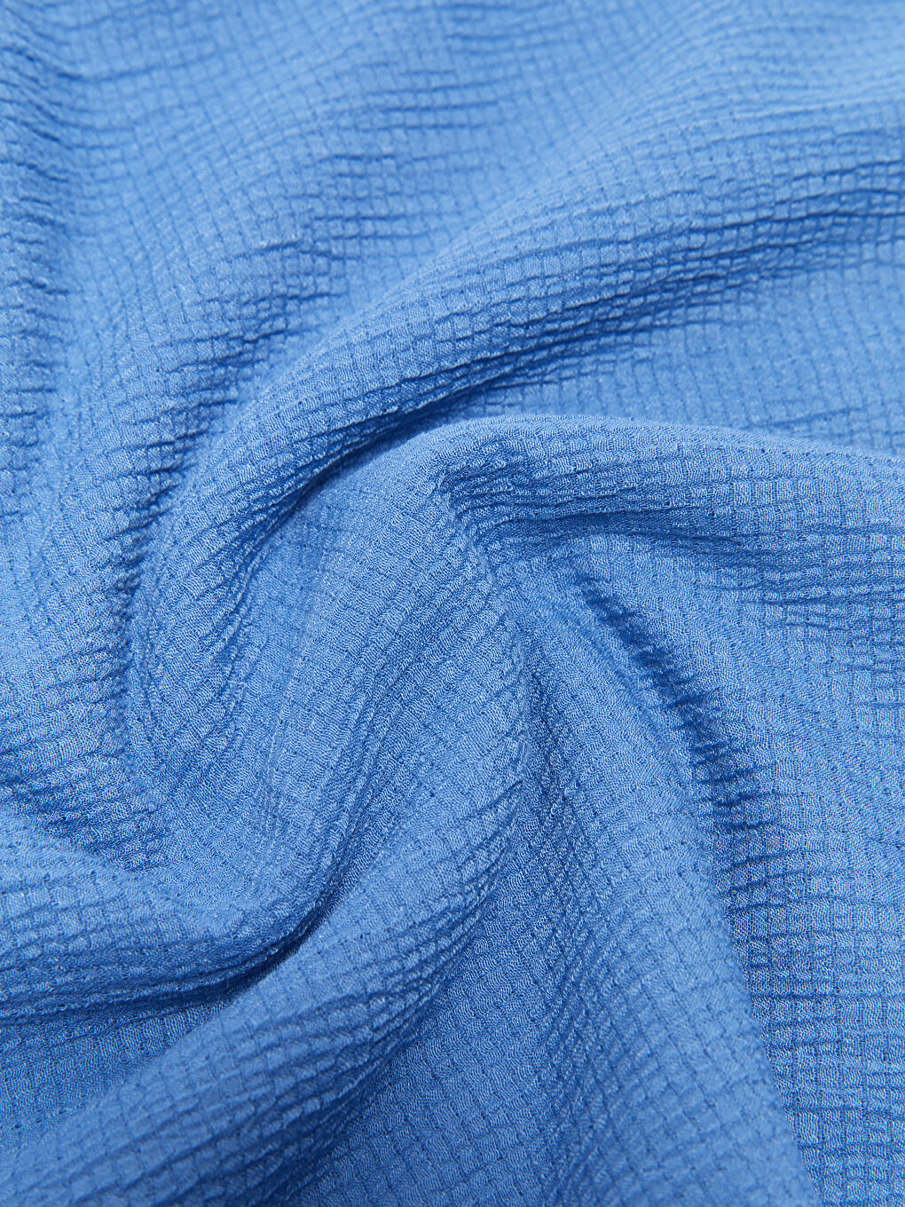 Mavi Kadın Düz Şal-1