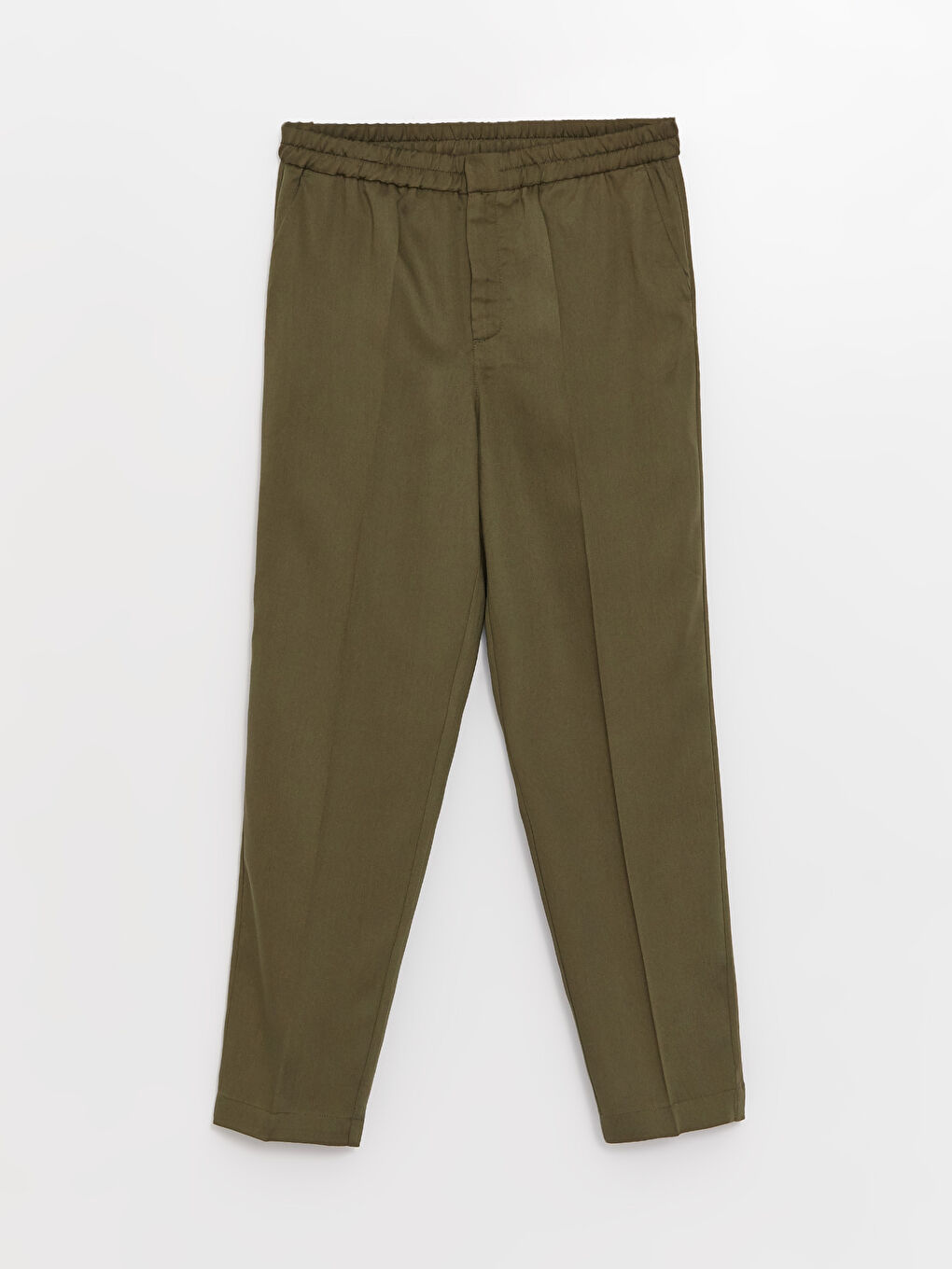 Women's Elasticated Waist Cigarette Trousers-4