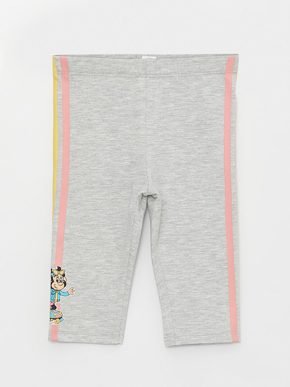 بنطلون ضيق بناتي رضع مطبوع عليه قرد حنين بخصر مطاطي-4