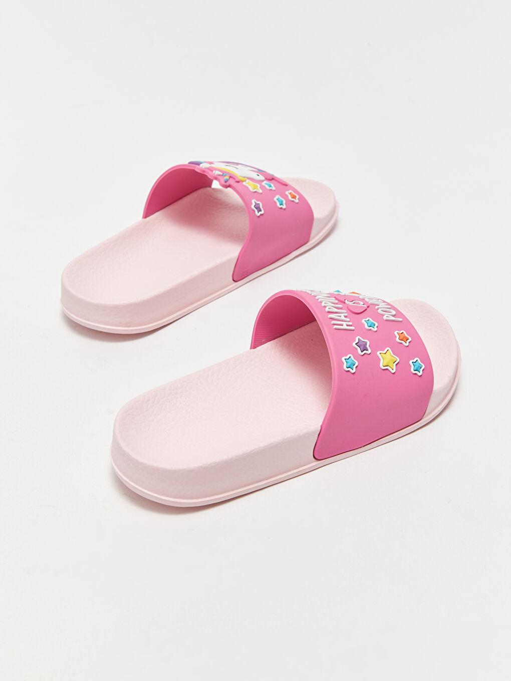 Printed Single-Strap Girls' Slippers-4