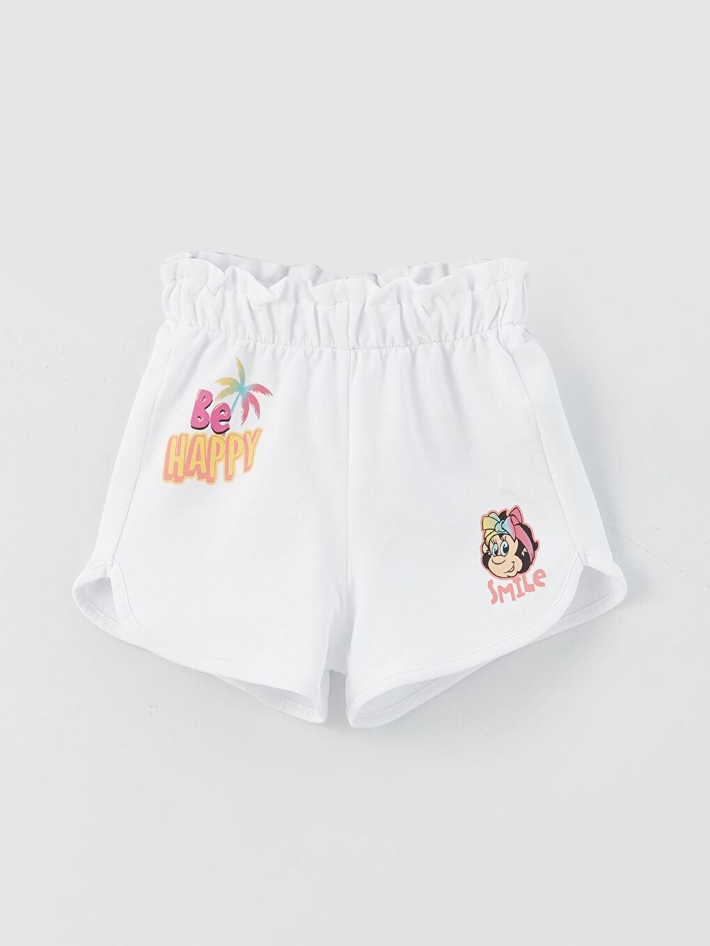 Šorts za bebe devojčice sa nostalgičnim printom majmuna-2