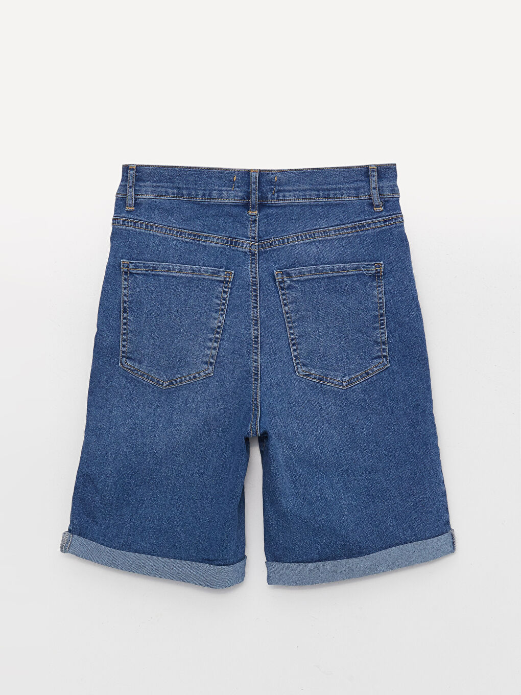 Normal Waist Bermuda Fit Women's Jean Shorts -S3HD36Z8-507