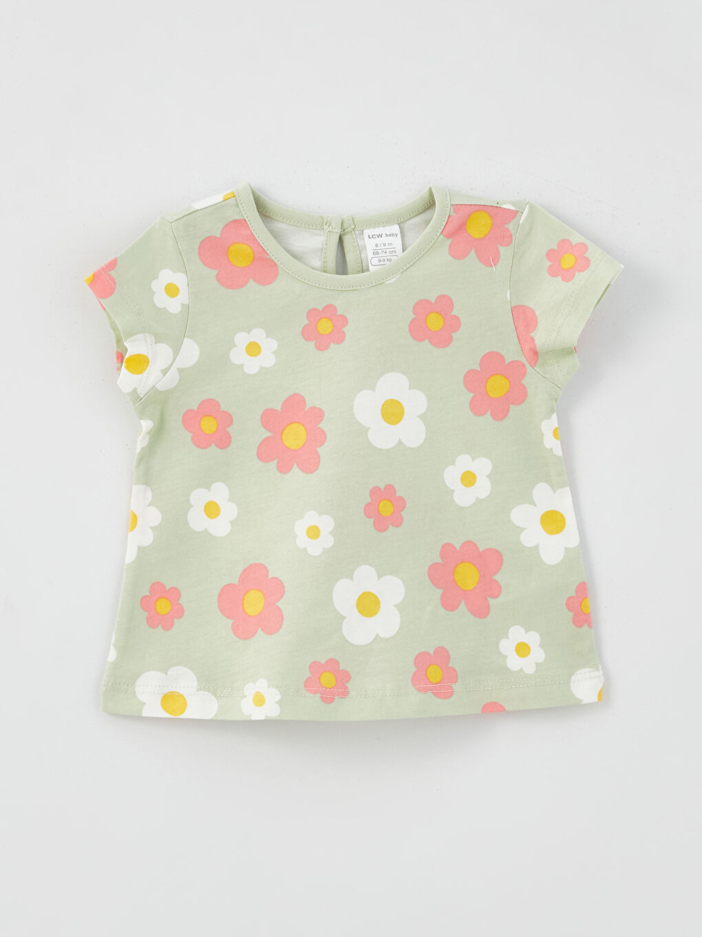 Crew Neck Baby Girls T-Shirt 2 Pack -S3HD41Z1-FDU