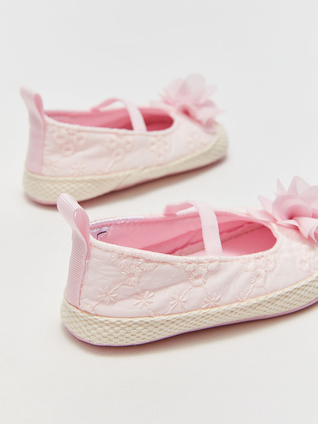 Embroidered Baby Girl First Step Shoes and Headband -S3HD44Z1-DMQ