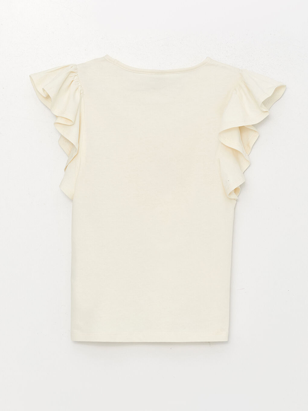 Crew Neck Printed Girls' T-Shirt-1