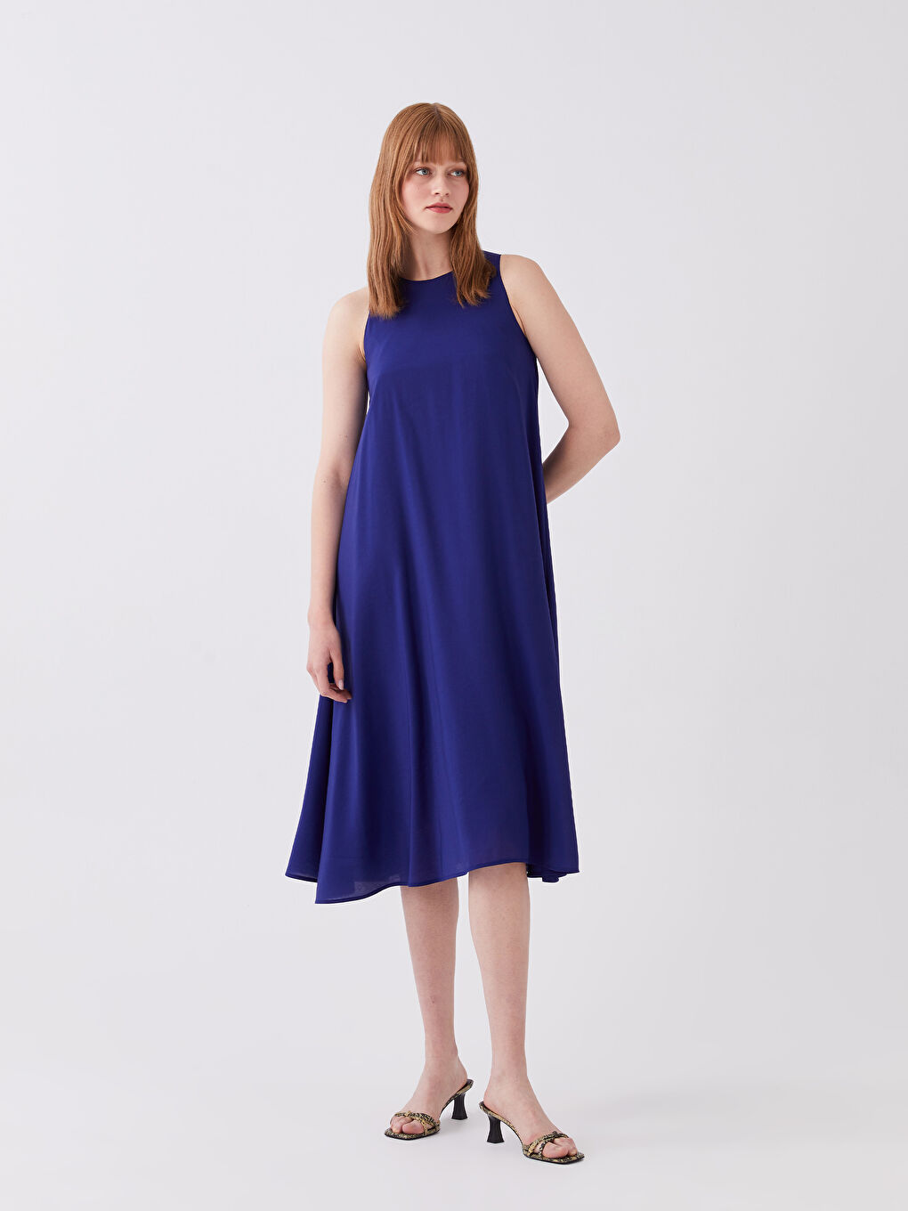 Crew Neck Straight Women Dress -S3HD83Z8-HNC