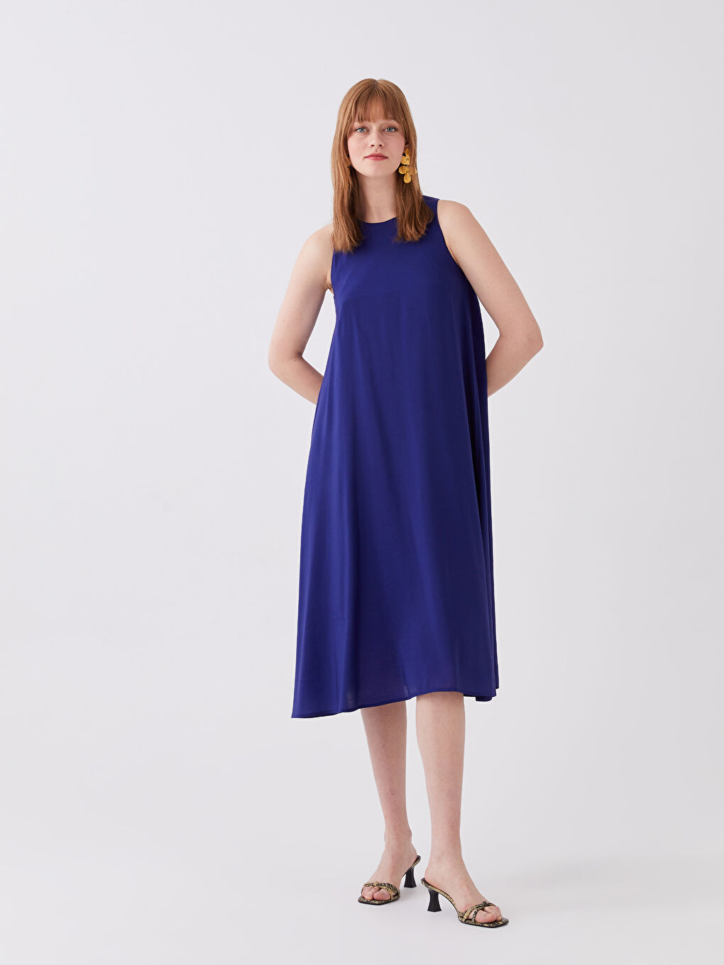 Crew Neck Straight Women Dress -S3HD83Z8-HNC