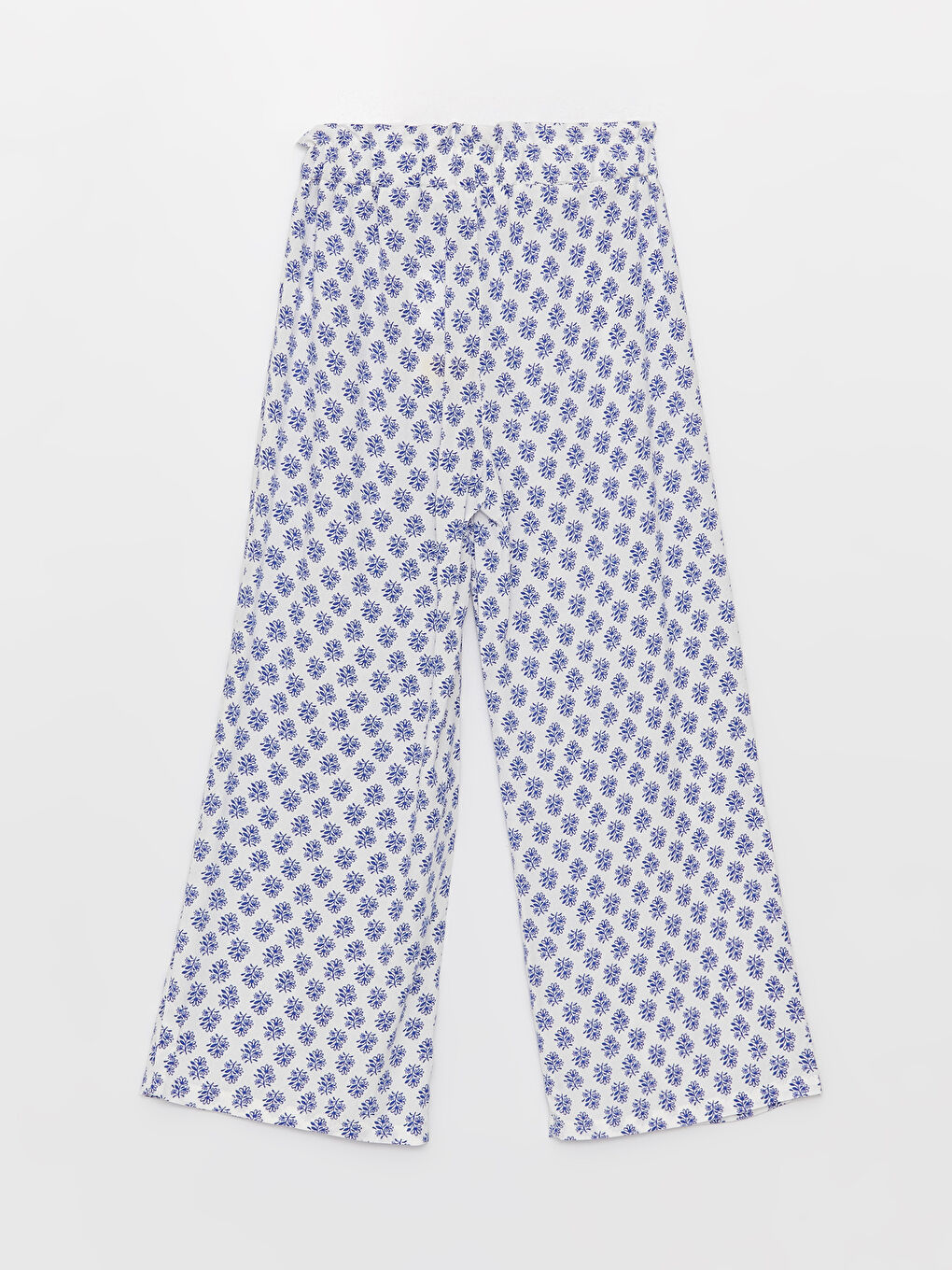 بنطلون للبنات بخصر مرن ومطبوع-1