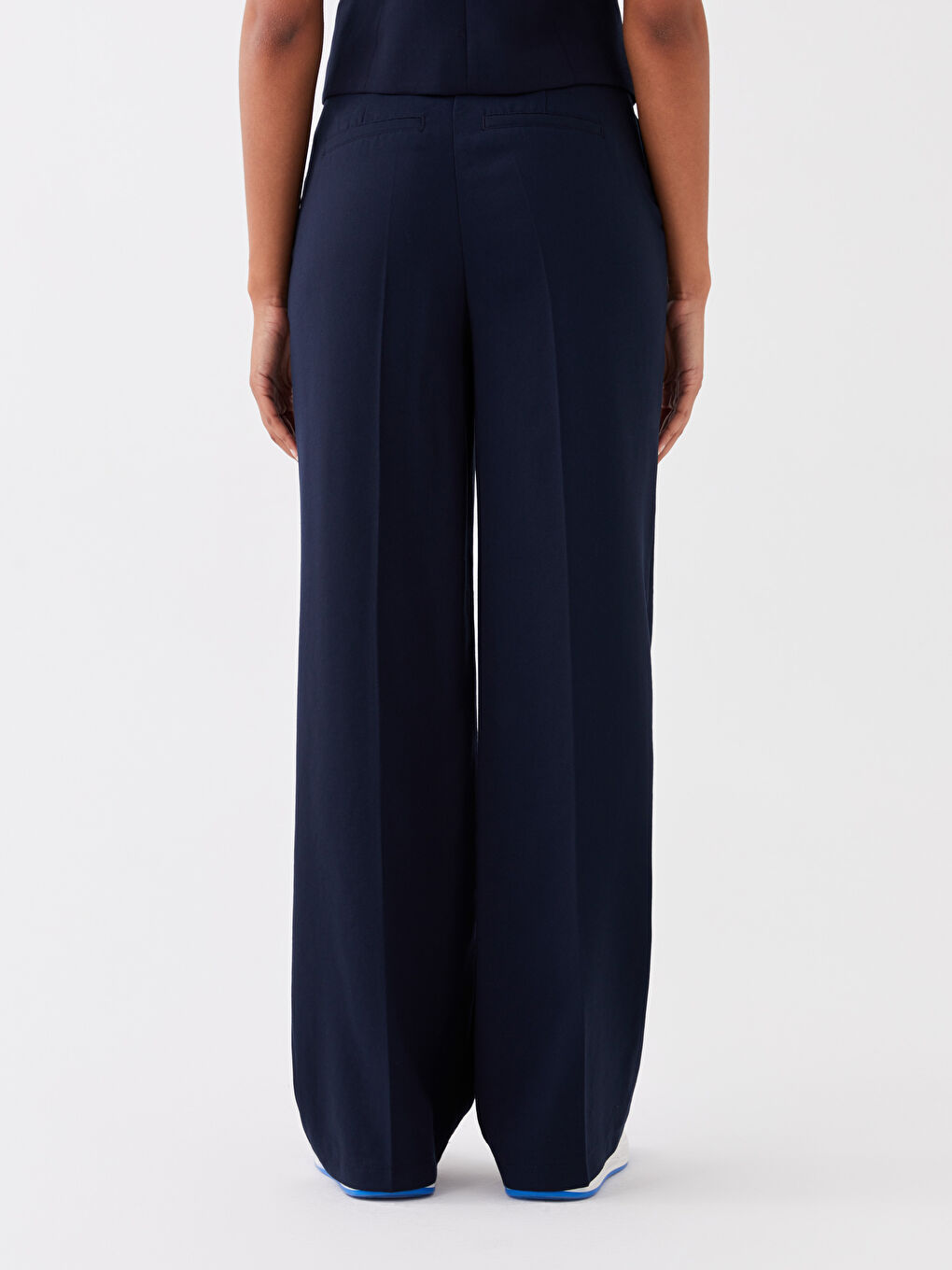 LCW Vision Standard Fit Linen-Look Women's Trousers -S3HE10Z8-HMQ