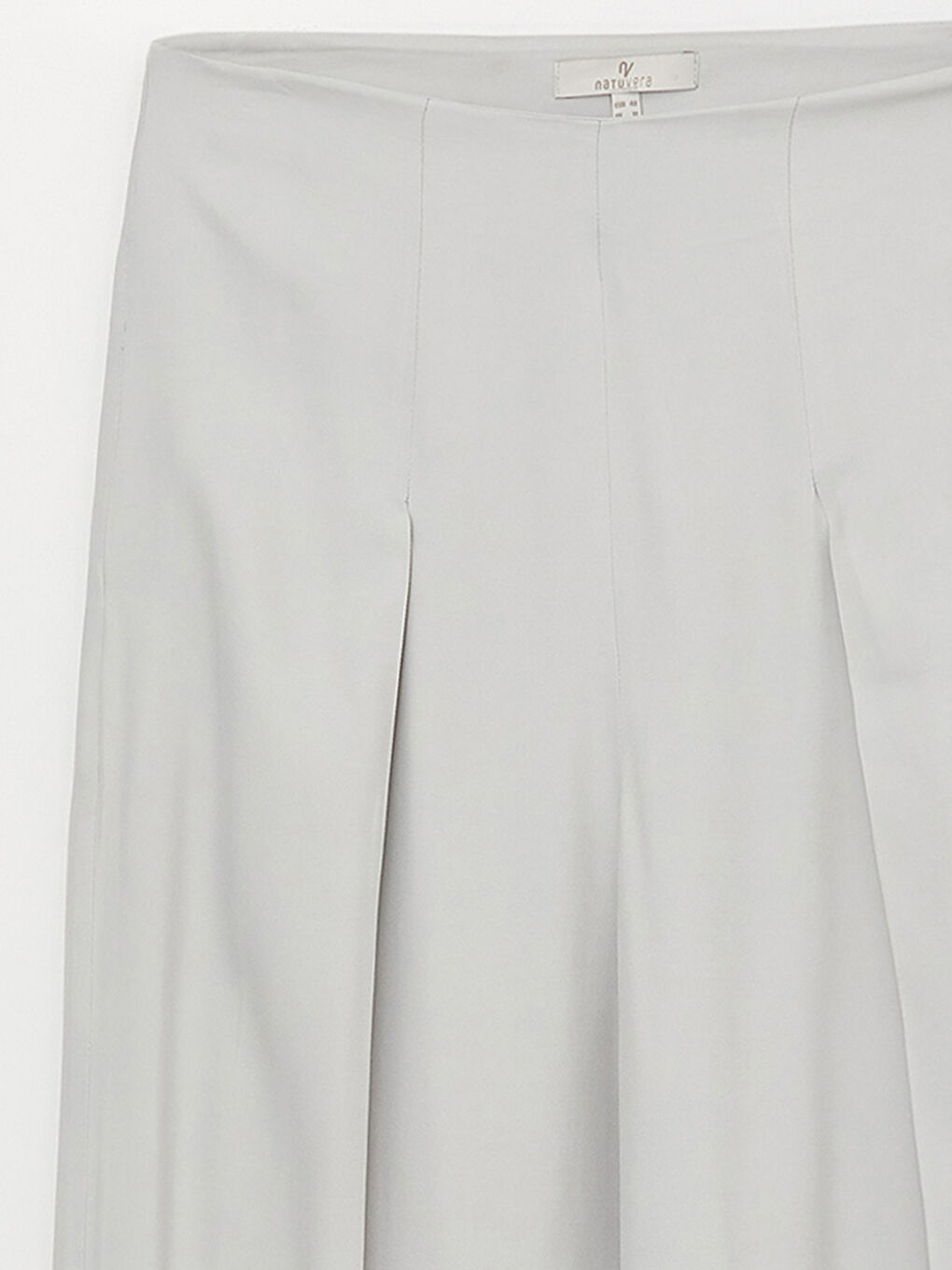 Gri Rahat Kalıp Kadın Palazzo Pantolon-7