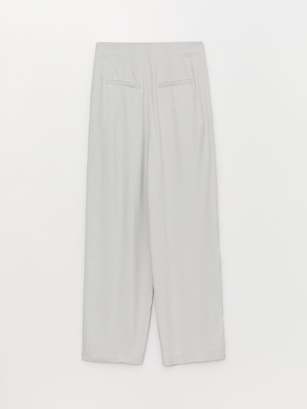 Gri Rahat Kalıp Kadın Palazzo Pantolon-6