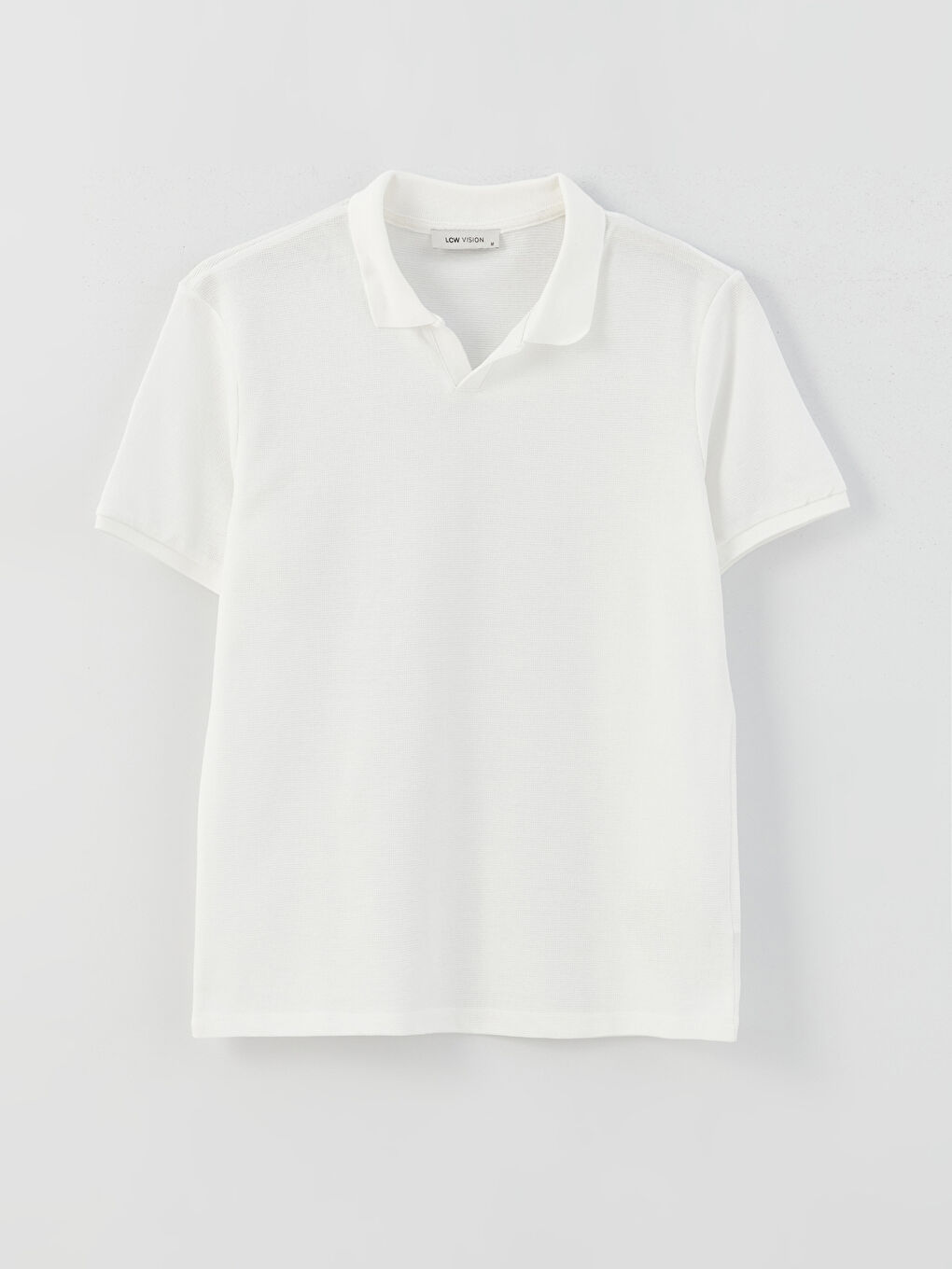 Ekru Resort Yaka Kısa Kollu Erkek Tişört-5