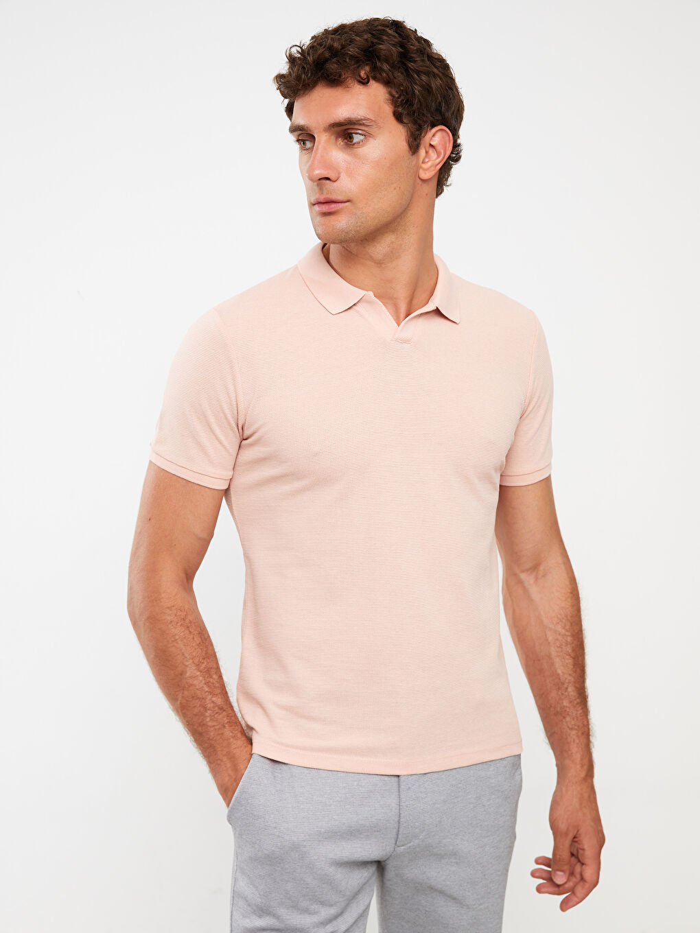 Resort Neck Short Sleeve Men's T-Shirt