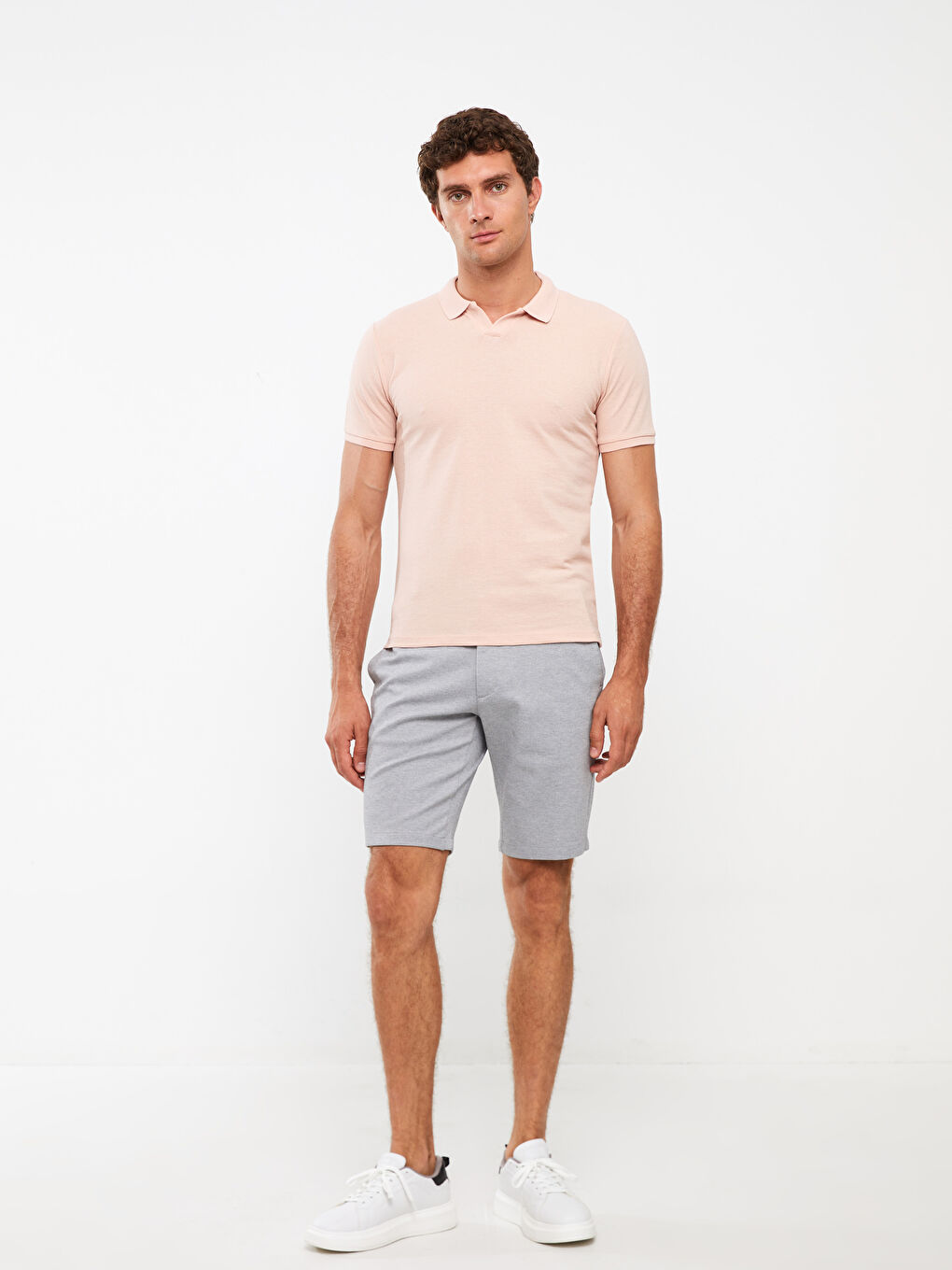 Resort Neck Short Sleeve Men's T-Shirt-2
