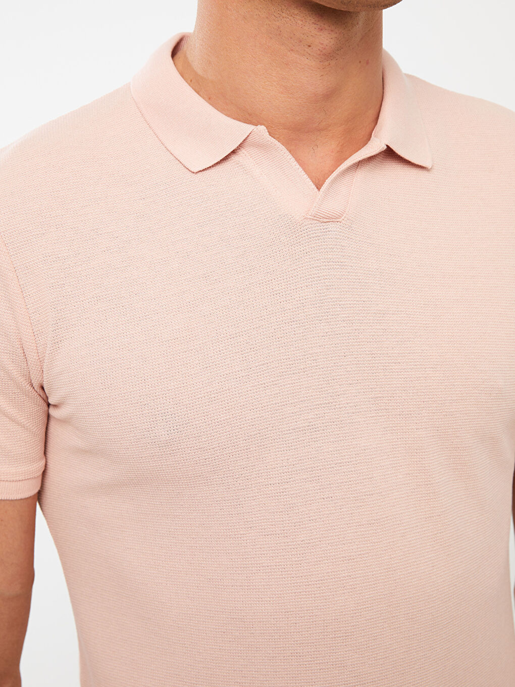 Resort Neck Short Sleeve Men's T-Shirt-3