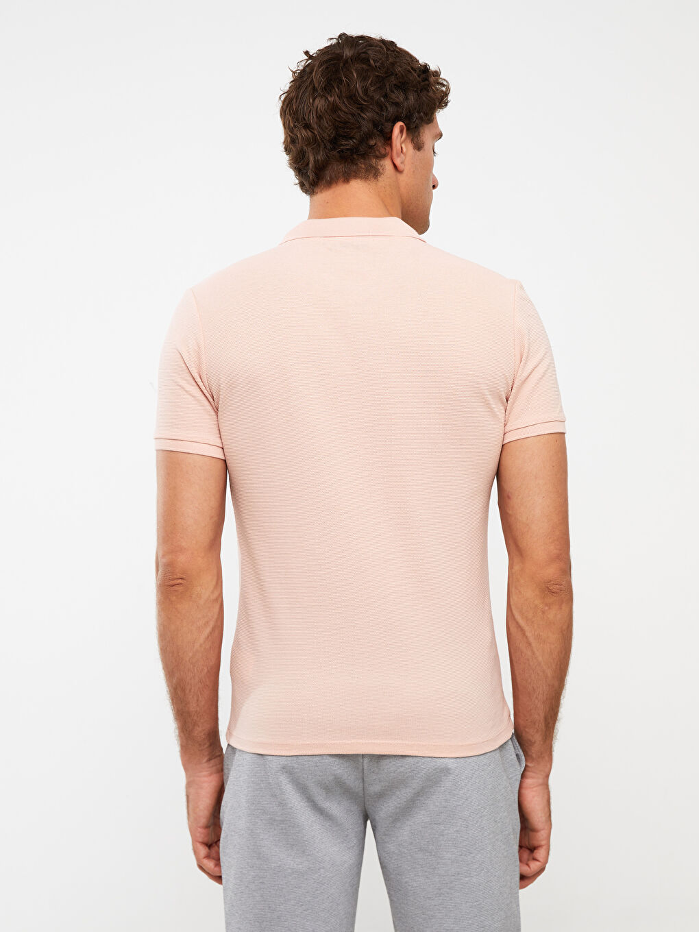 Resort Neck Short Sleeve Men's T-Shirt-4