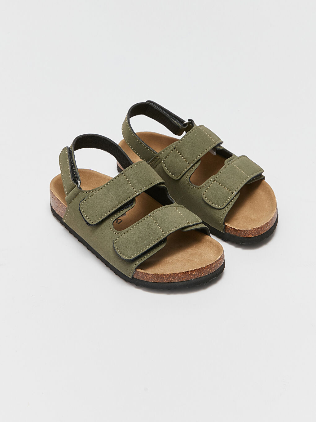 صنادل أولاد صغار بمظهر الجلد السويدي مع إغلاق بخطاف وحلقة