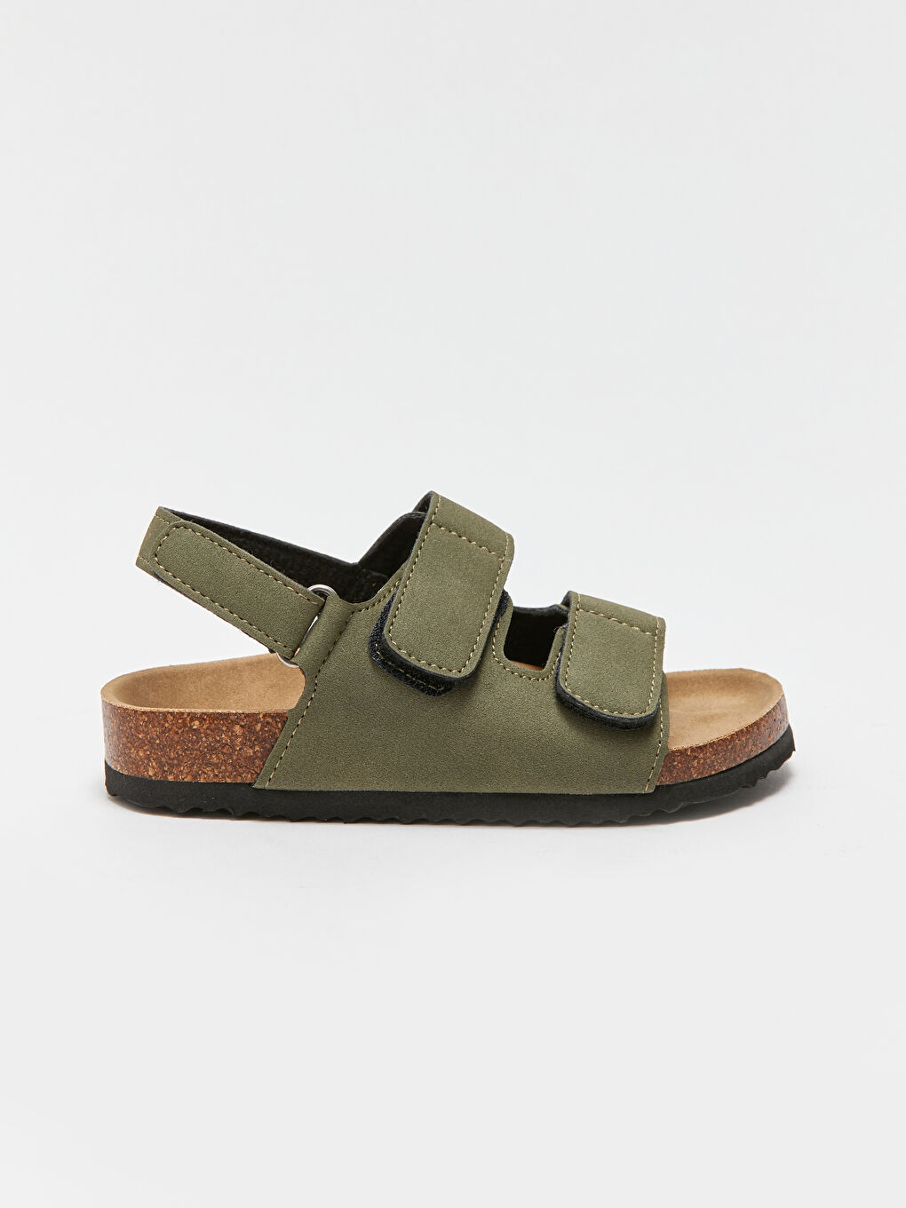 صنادل أولاد صغار بمظهر الجلد السويدي مع إغلاق بخطاف وحلقة-1