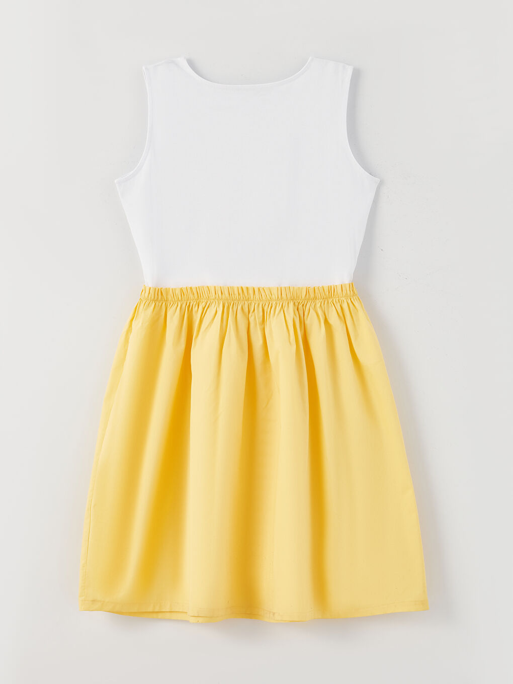 Crew Neck Printed Girls' Dress-1