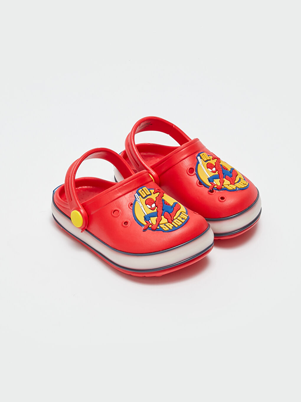 Mercan Patch Detaylı Tabanı Işıklı Erkek Bebek Plaj Sandaleti-1