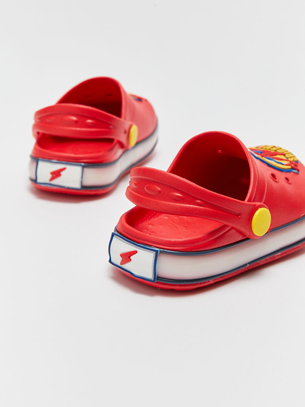 Mercan Patch Detaylı Tabanı Işıklı Erkek Bebek Plaj Sandaleti-5