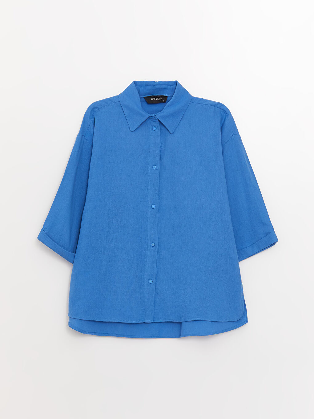 LCW Vision Plain Oversize Muslin Women's Shirt -S3HE67Z8-K6M