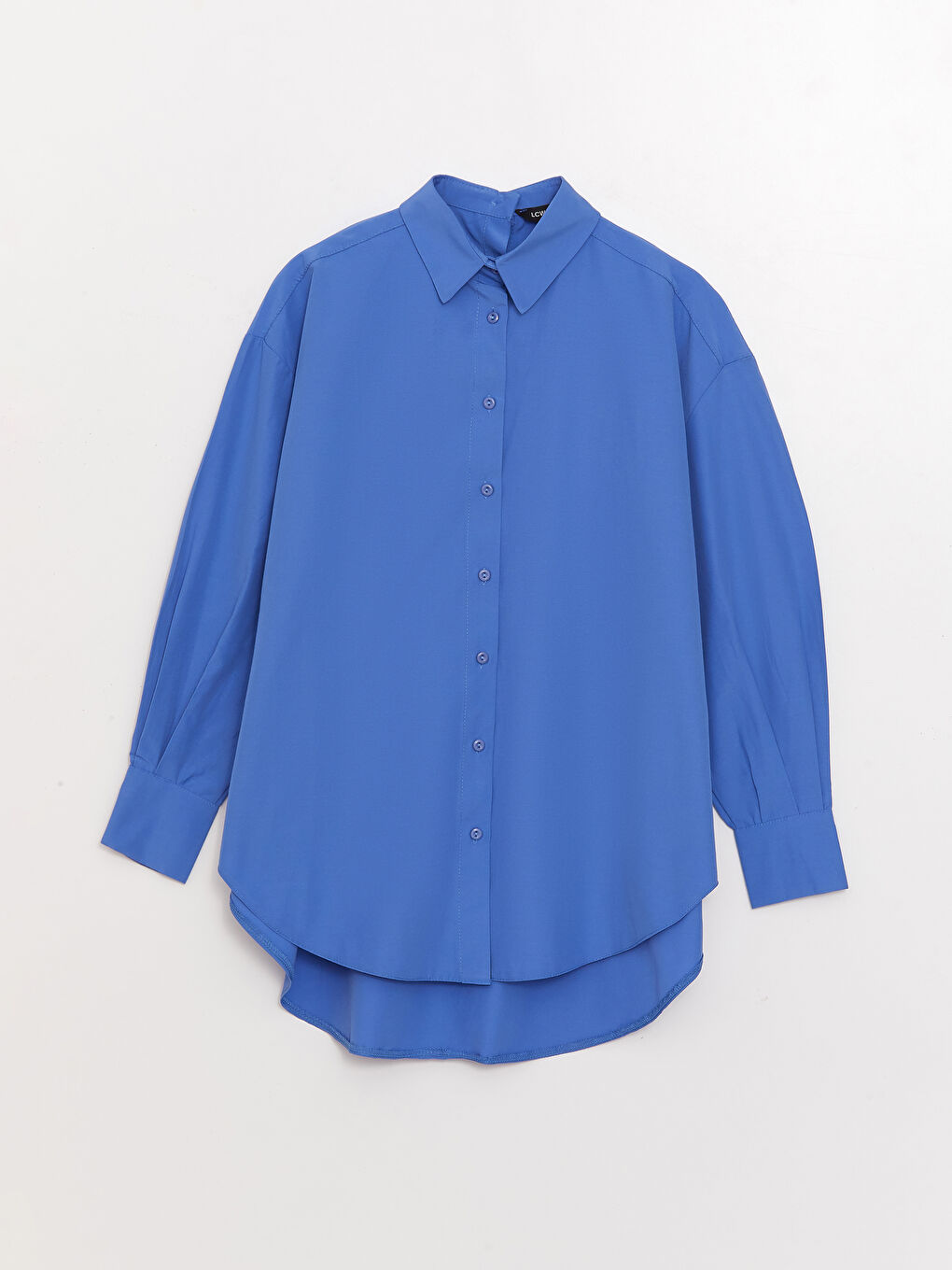 Tunique Chemise Pour Femmes Oversize À Manches Longues En Popeline Uni-5