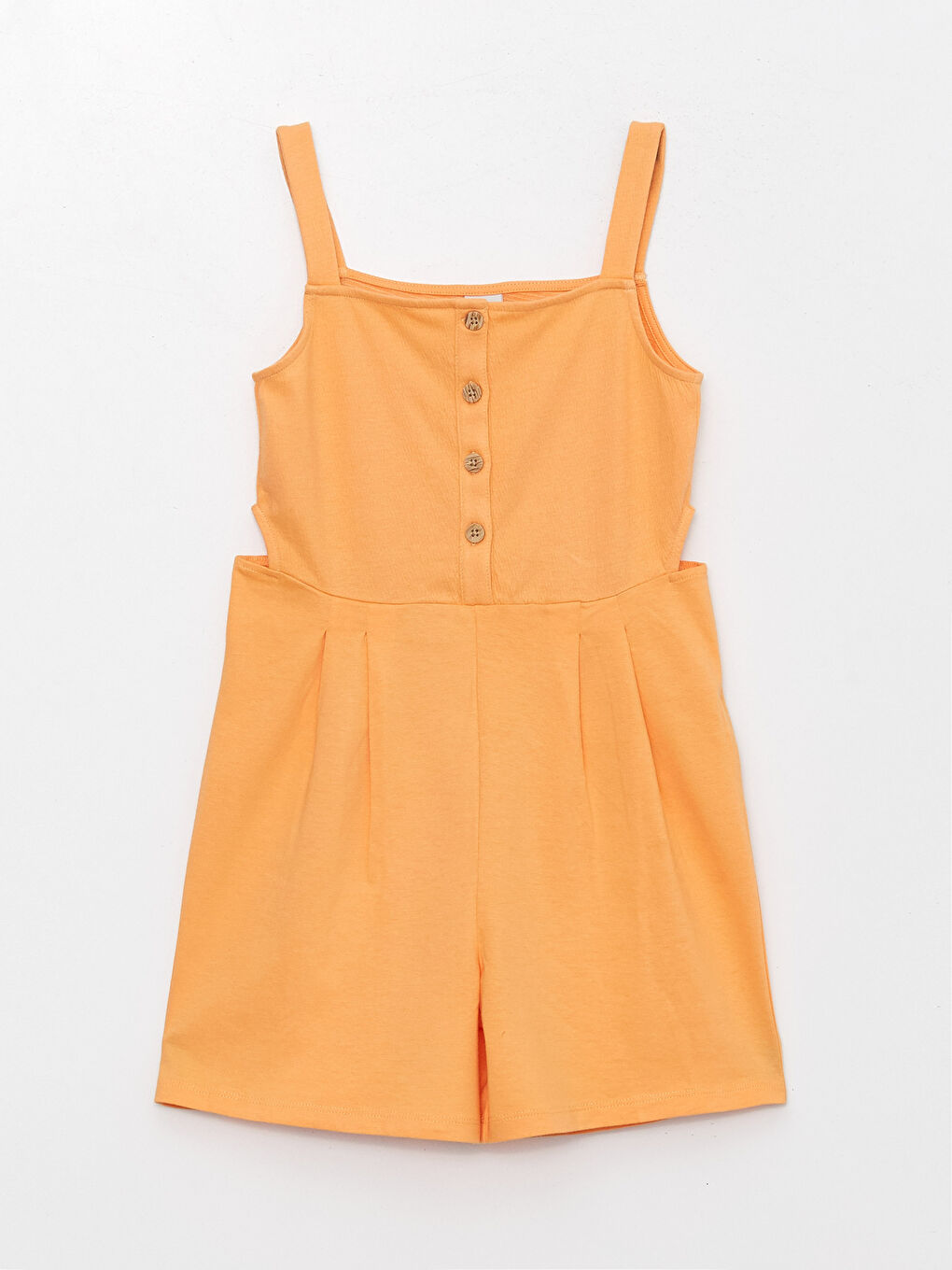 Square Collar Basic Strap Girls Overalls -S3HE79Z4-SXB