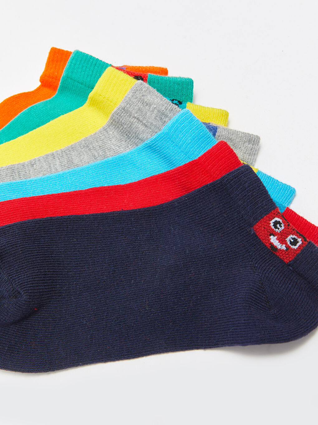 Desenli Erkek Çocuk Patik Çorap 7'li-2