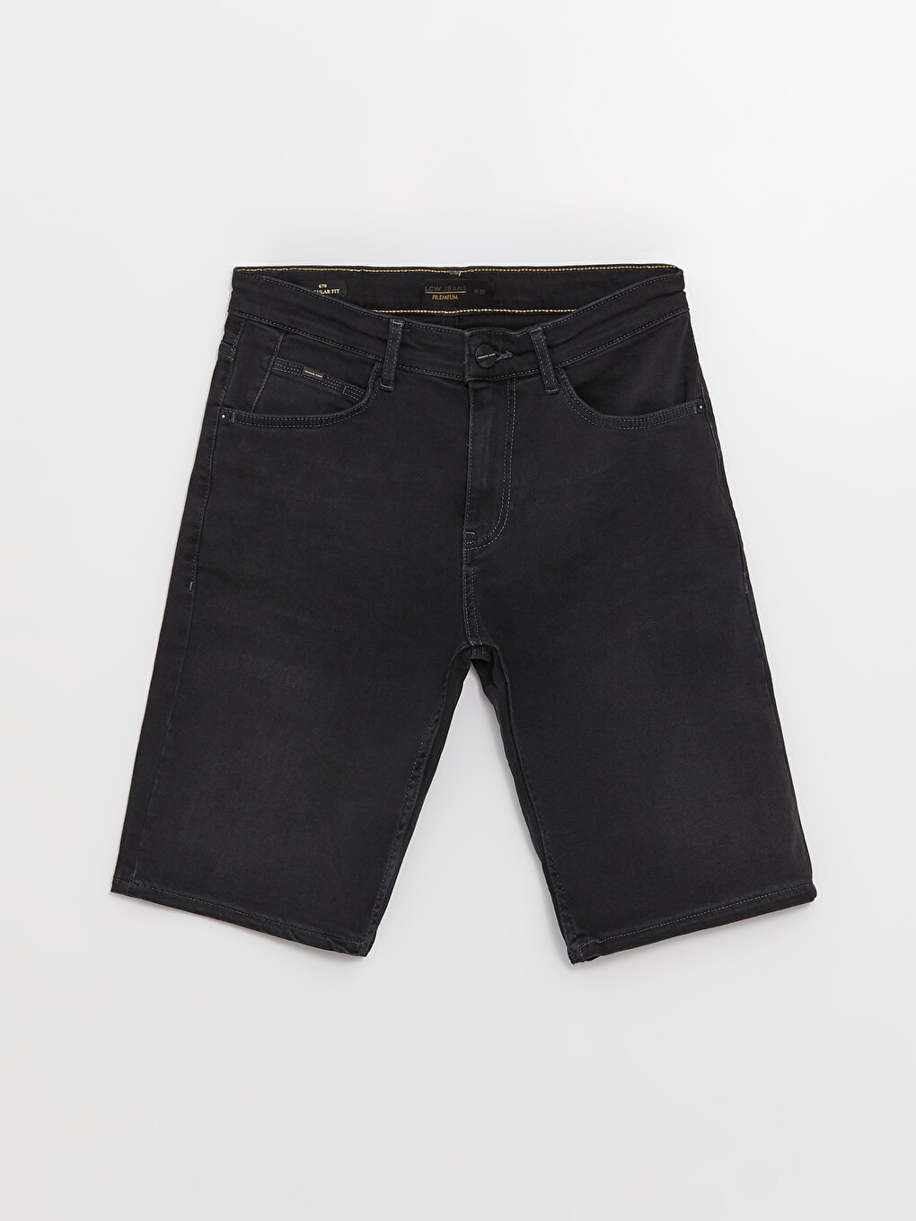 Standard Fit Men's Denim Shorts-5
