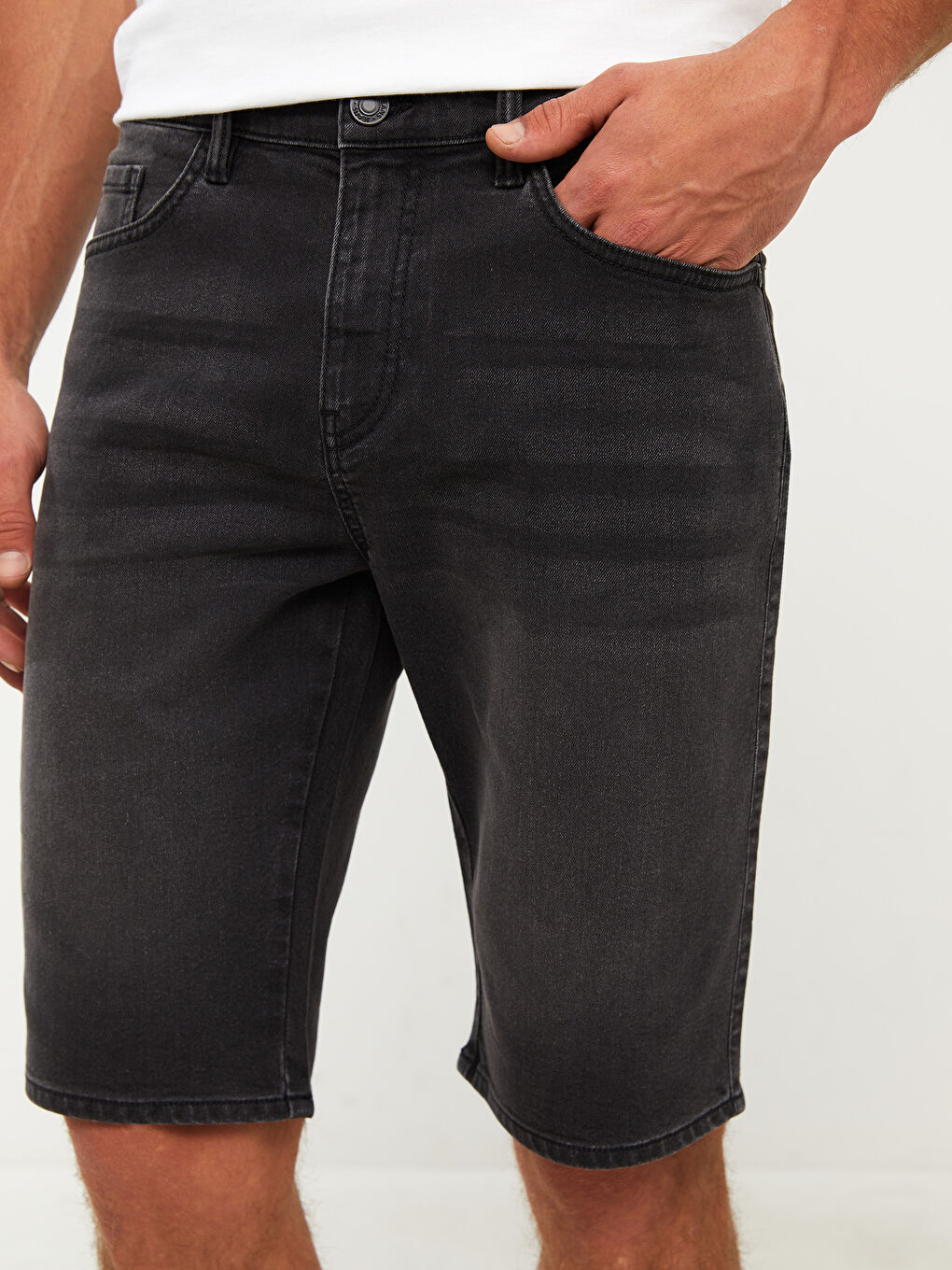 LCW Jeans Extra Slim Fit Men's Denim Shorts -S3HE99Z8-M0U