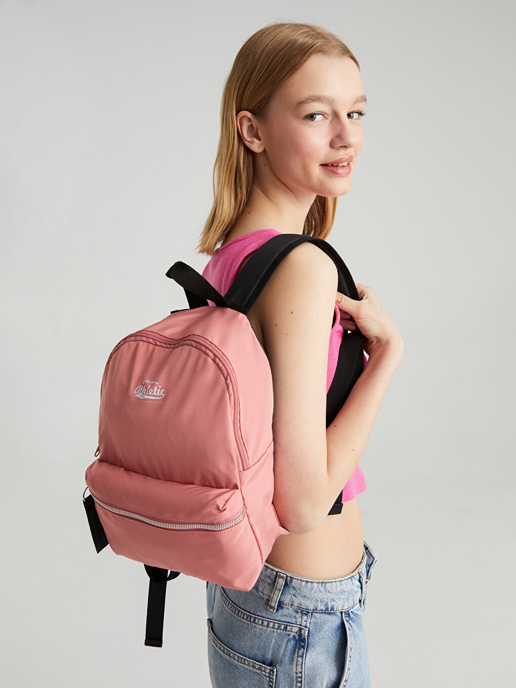 Әйелдерге арналған принтті рюкзак-1