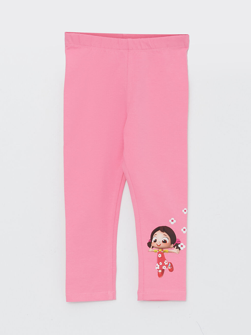 Pembe Niloya Baskılı Kız Bebek Tayt