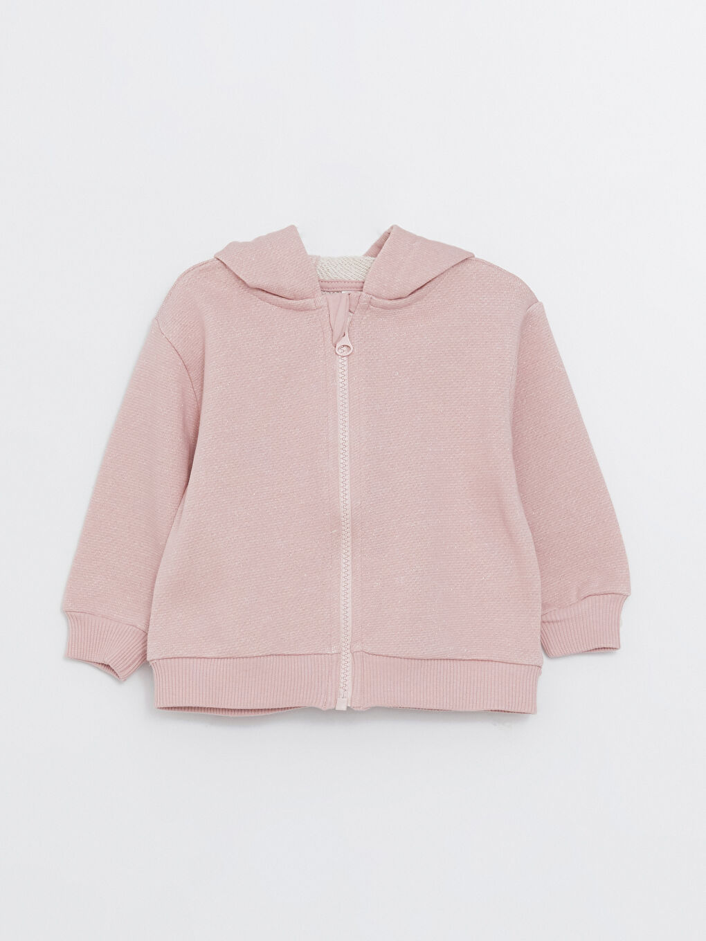 Hooded Long Sleeve Baby Girls' Zippered Sweatshirt and Leggings 2 Pack Set-1