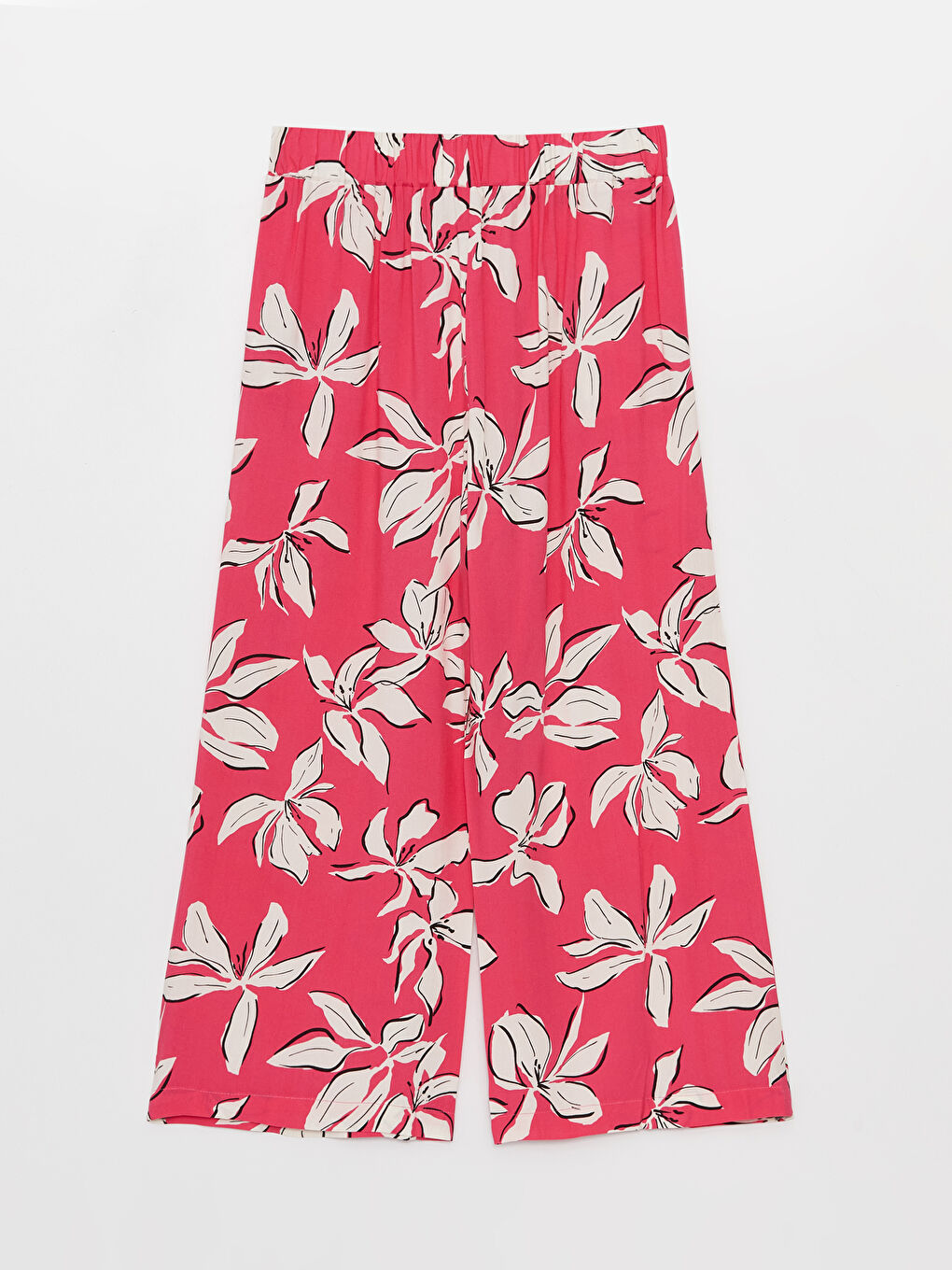 Elastic Waist Comfortable Fit Floral Women's Capri -S3HF68Z8-KTU