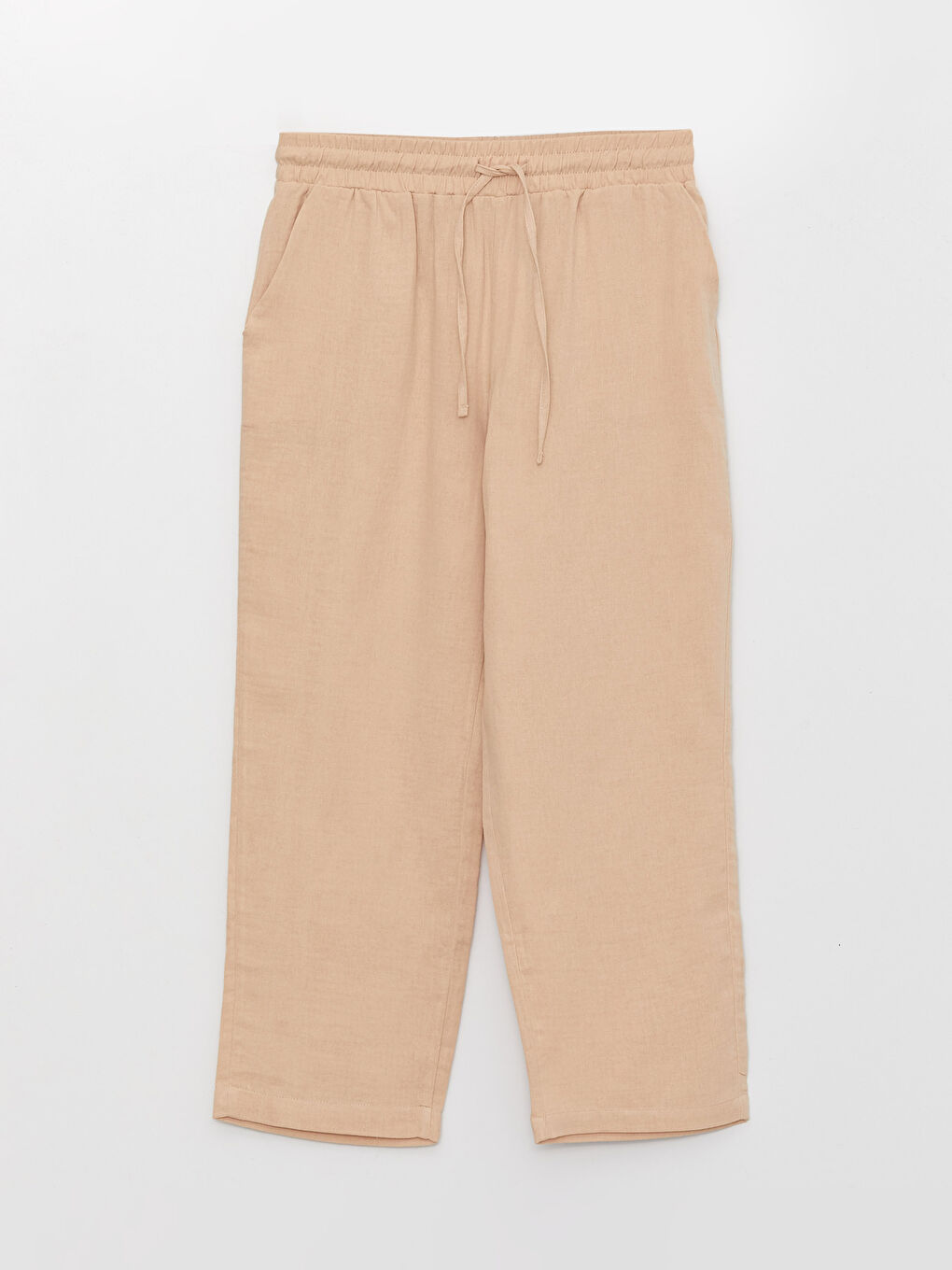 Elasticated Waist Loose Fit Muslin Women's Trousers-5