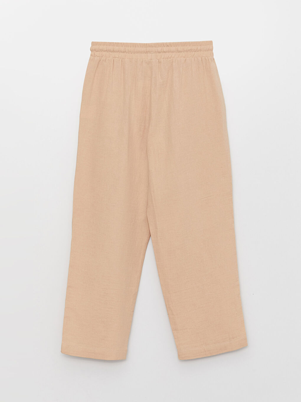 Elasticated Waist Loose Fit Muslin Women's Trousers-6