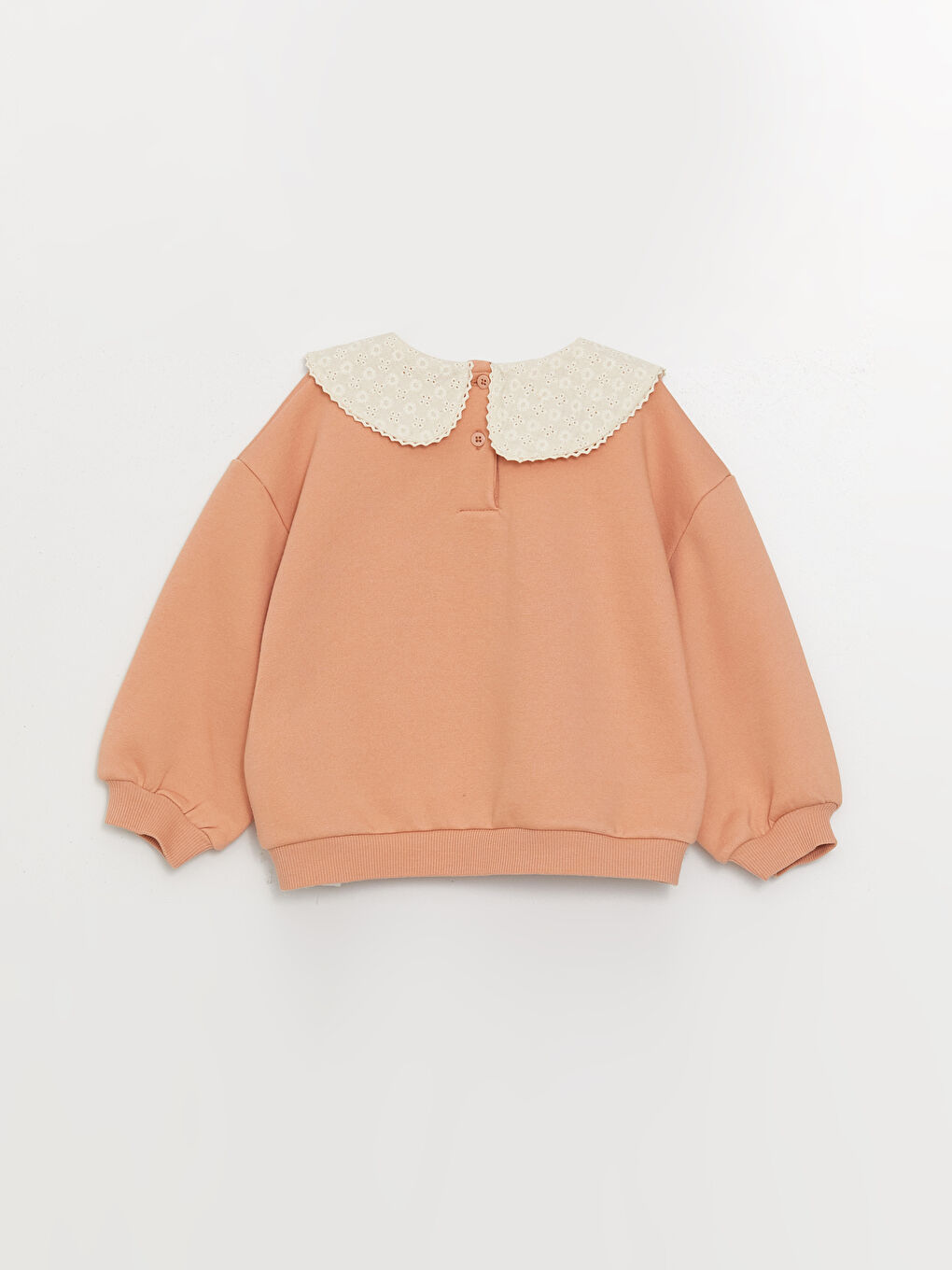 Peter Pan Collar Long Sleeve Baby Girls' Sweatshirt-1