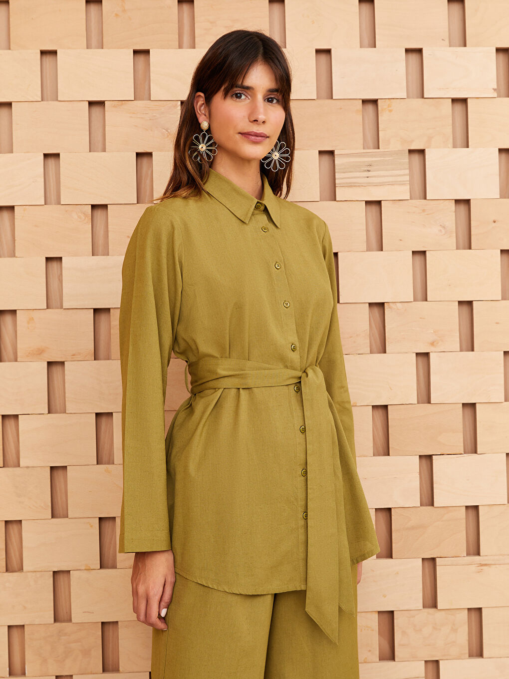 Poplin Women's Shirt -S3HG67Z8-VBN
