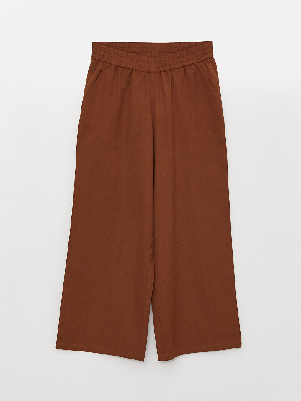 Regular Fit Wide Leg Women's Trousers-5