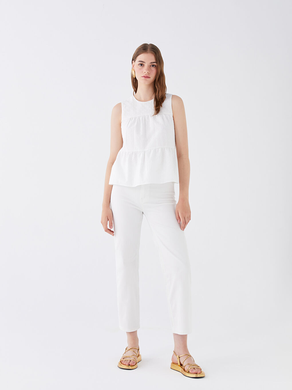 Әйелдерге арналған өрнекті кестелі блузка-1