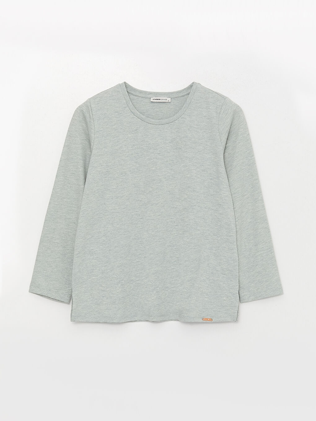 LCW Grace Crew Neck Plain Long Sleeve Women's T-Shirt -S3HG98Z8-LAA